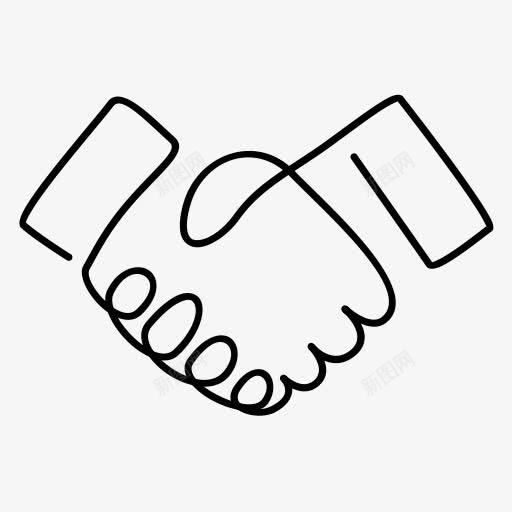 协议同意协议验收握手继续一行图标png_新图网 https://ixintu.com Accord agree agreement approval handshake proceed 协议 同意 握手 继续 验收