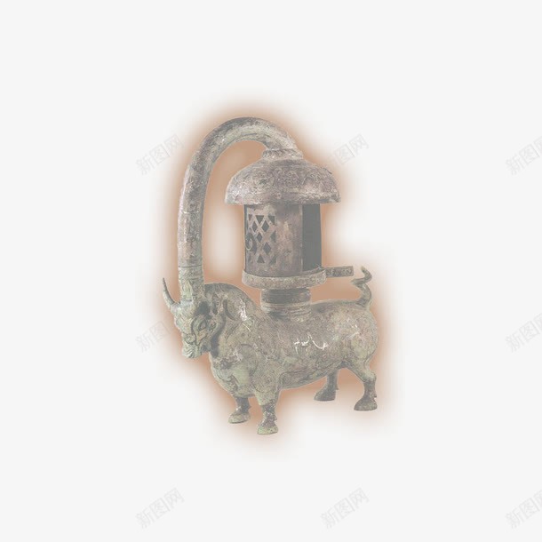 牛角青铜器png免抠素材_新图网 https://ixintu.com 古典 古董 牛角 青铜器