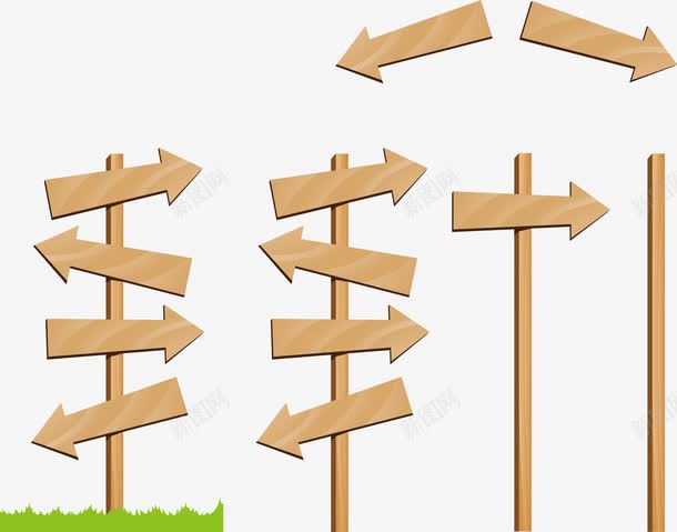 木质箭头提示牌png免抠素材_新图网 https://ixintu.com 木质提示牌矢量 木质箭头提示牌 木质箭头提示牌矢量图 木质箭头矢量