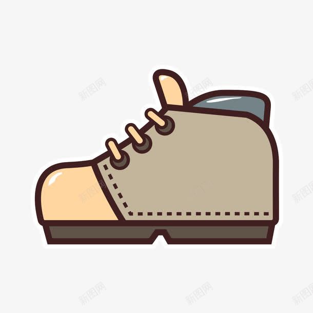 灰色皮鞋png免抠素材_新图网 https://ixintu.com 卡通 灰色 皮鞋 素材