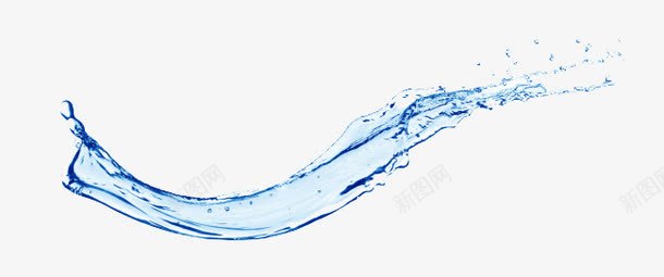 蓝色透明水流png免抠素材_新图网 https://ixintu.com PNG 水流素材 蓝色水流 透明水流