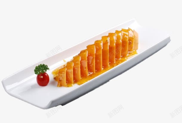 糖醋藕片png免抠素材_新图网 https://ixintu.com 盘子 美食 藕片