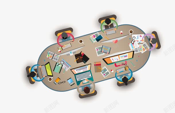 商务会议矢量图eps免抠素材_新图网 https://ixintu.com 办公 商务人员 商务会议 职工 矢量图