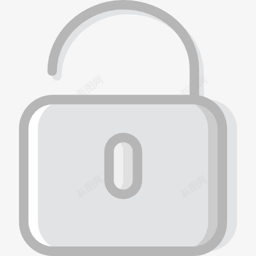 解锁图标png_新图网 https://ixintu.com 安全 安全挂锁 工具和器具 解锁 锁