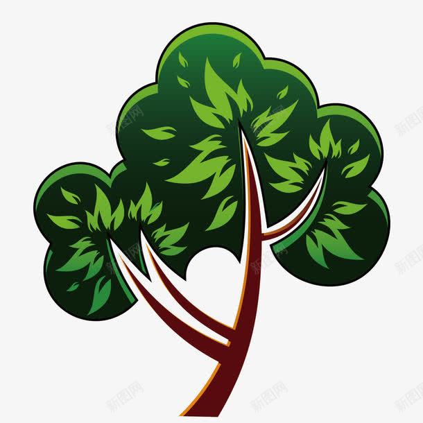 植树节树木png免抠素材_新图网 https://ixintu.com 手绘 树木 树木树叶 树花纹 植物主题 矢量树木 绿树 绿树矢量 绿色 花纹树