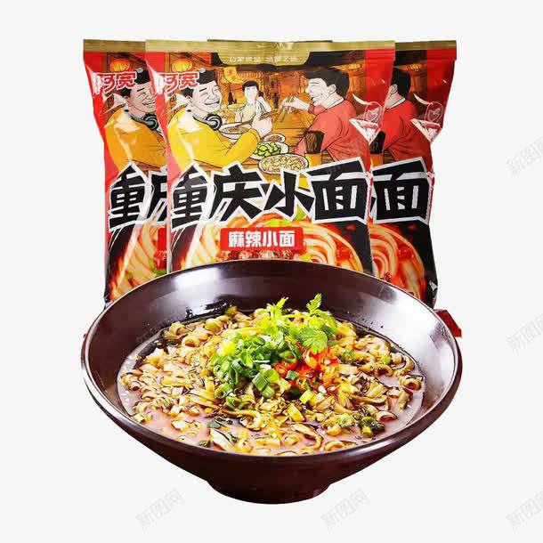 重庆小面png免抠素材_新图网 https://ixintu.com 方便面 红色 美食 重庆风味