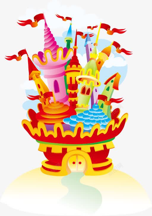 卡通城堡png免抠素材_新图网 https://ixintu.com 卡通 城堡 游乐园 马戏团
