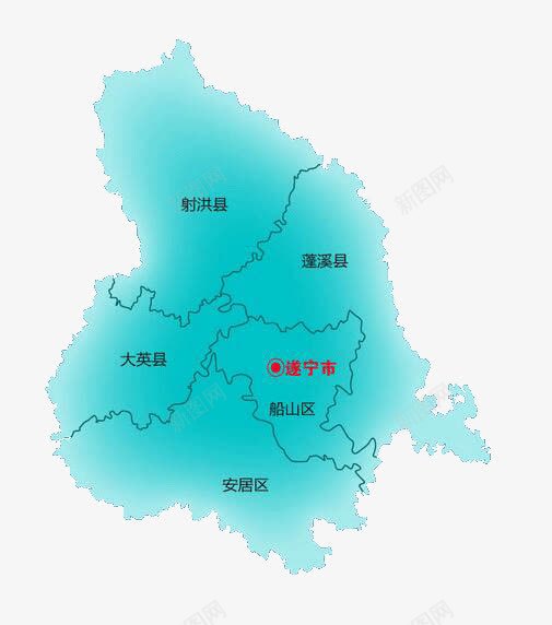 四川遂宁市地图png免抠素材_新图网 https://ixintu.com 四川地图 四川省地图 地图 遂宁市地图