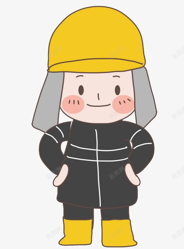 戴帽子的小朋友png免抠素材_新图网 https://ixintu.com 卡通 小朋友 帽子