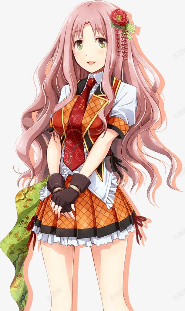 长发美女战士手绘png免抠素材_新图网 https://ixintu.com 战士 美女 长发