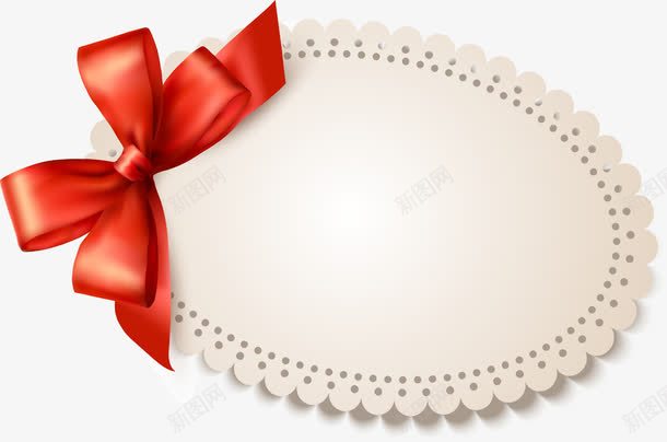 手绘花边杯垫红色蝴蝶结png免抠素材_新图网 https://ixintu.com 手绘 杯垫 红色 花边 蝴蝶结