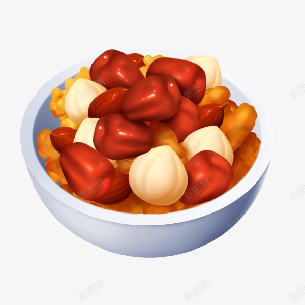 手绘红枣png免抠素材_新图网 https://ixintu.com 手绘食材 红枣 食物