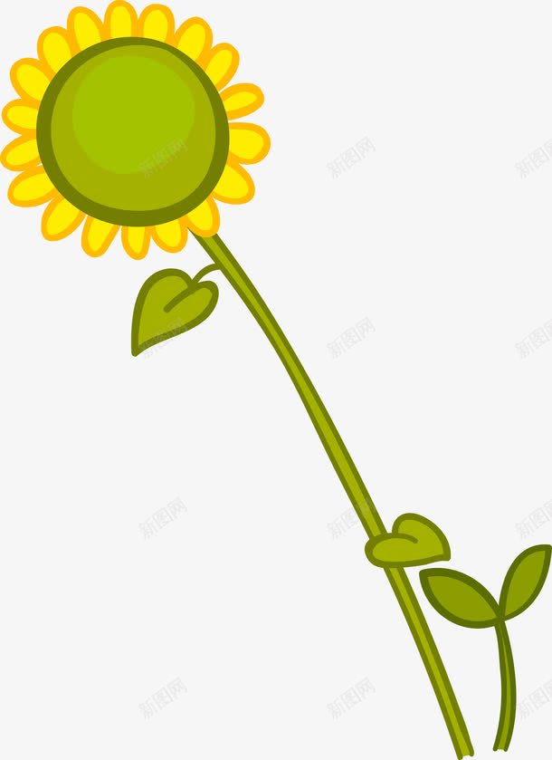 卡通向日葵花朵图png免抠素材_新图网 https://ixintu.com 向日癸矢量 向日葵 向日葵唯美 太阳花 植物 花 花朵 花色 葵花 黄色 黄色向日葵