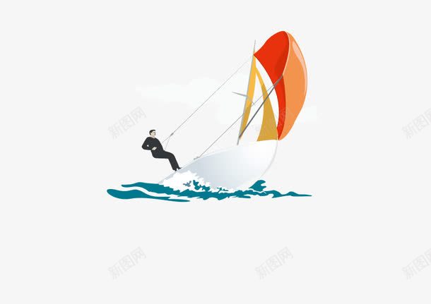 创意海上冲浪标志扁平化png免抠素材_新图网 https://ixintu.com 创意 标志矢量扁平化素材 海上冲浪