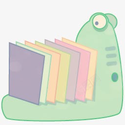 手绘卡通蜗牛png免抠素材_新图网 https://ixintu.com 书本 手绘蜗牛 蜗牛