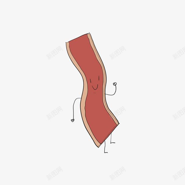 红色卡通肉片png免抠素材_新图网 https://ixintu.com 卡通 卡通肉片 红色 红色肉片 肉片 食物