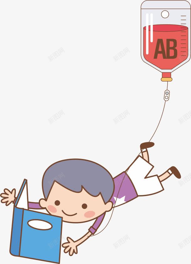 输液治疗png免抠素材_新图网 https://ixintu.com 卡通 生病 男孩 输液 输血