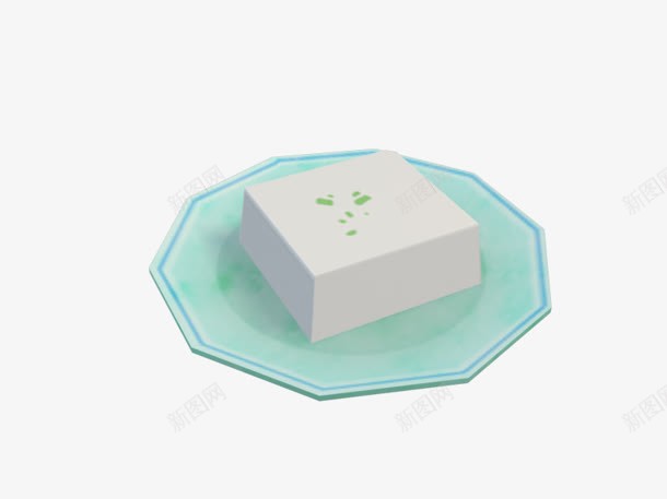 食材一盘豆腐png免抠素材_新图网 https://ixintu.com 一盘 豆腐