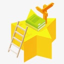 书指引方向图标png_新图网 https://ixintu.com 书本 方向 梯子