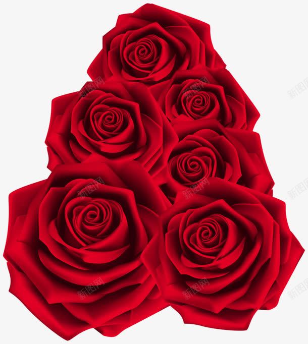 红色玫瑰花png免抠素材_新图网 https://ixintu.com 情人节鲜花 手绘 玫瑰花 鲜花