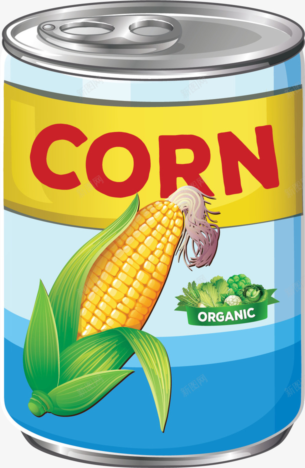 方便食物玉米罐头矢量图ai免抠素材_新图网 https://ixintu.com 方便罐头 方便食物 玉米 玉米罐头 矢量png 罐头 矢量图