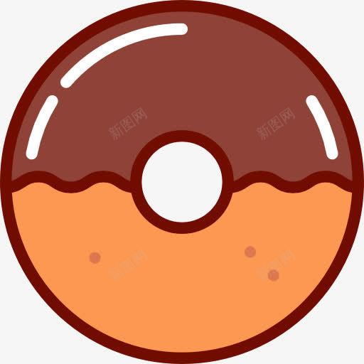 炸圈饼图标png_新图网 https://ixintu.com 炸圈饼 甜点心 糖 食品