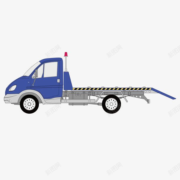 蓝色四轮小货车矢量图ai免抠素材_新图网 https://ixintu.com 四轮 小货车 蓝色 矢量图