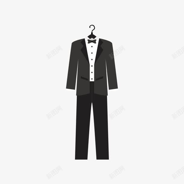 黑色晚礼服png免抠素材_新图网 https://ixintu.com 手绘 晚礼服 黑色