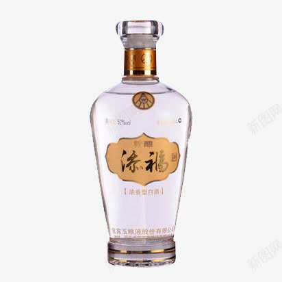 五粮液添福酒png免抠素材_新图网 https://ixintu.com 中国名酒 五粮液 产品实物 白酒 精酿添福