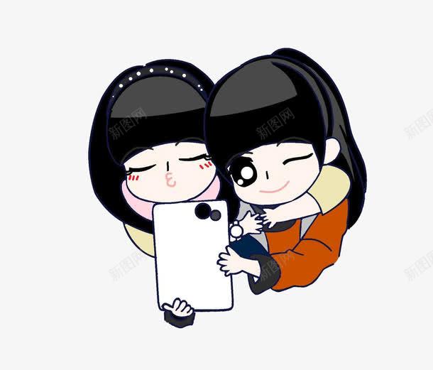 女孩自拍png免抠素材_新图网 https://ixintu.com 友谊 女孩 姐妹 自拍 闺蜜