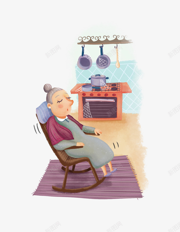 卡通手绘座在骑子上的人png免抠素材_新图网 https://ixintu.com 人物 卡通人物 卡通手绘 座在骑子上的人