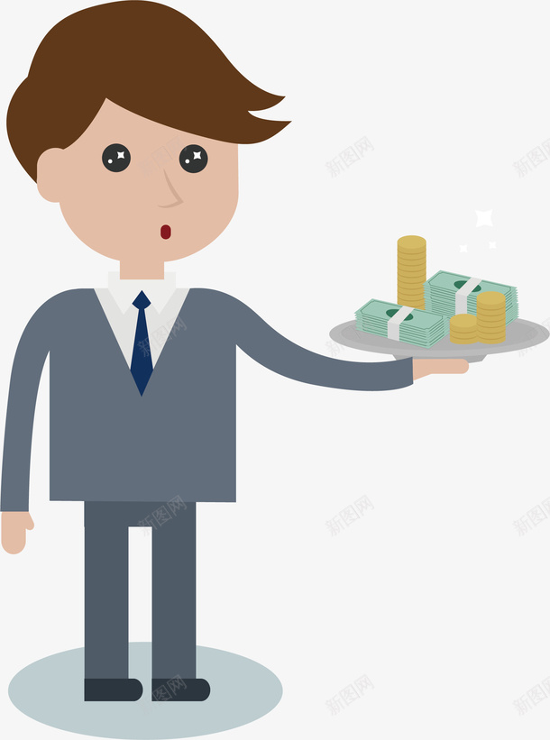 卡通职工矢量图ai免抠素材_新图网 https://ixintu.com 企业福利 企业福利交流会 企业福利包 企业福利活动 卡通 职工 矢量图