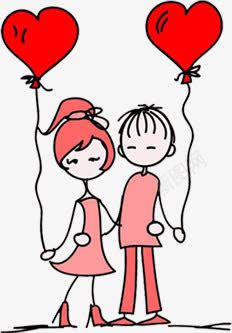 创意手绘可爱情人节情侣爱心气球png免抠素材_新图网 https://ixintu.com 创意 可爱 情人 情侣 气球 爱心