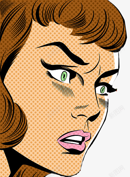 复古装饰插图生气抓狂的女人png免抠素材_新图网 https://ixintu.com 复古 女人抓狂 生气抓狂 皱眉 美女抓狂 装饰插图
