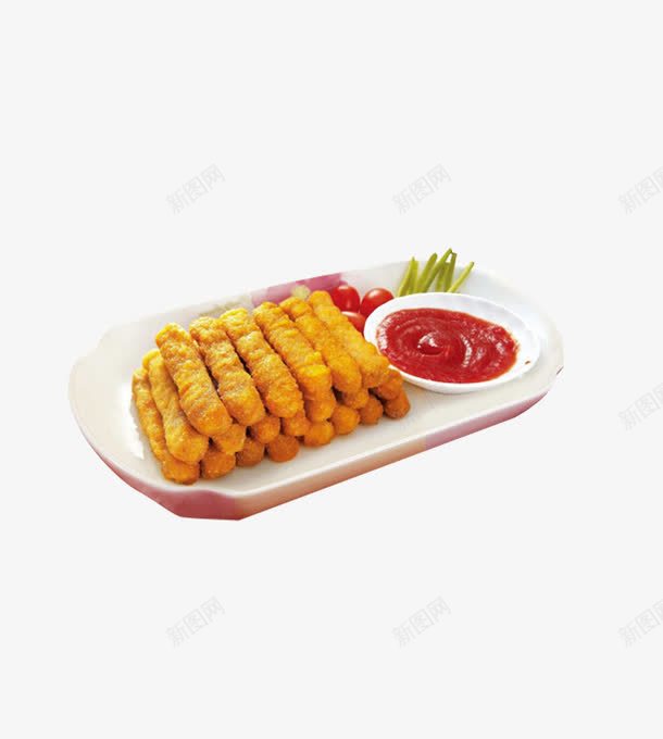 炸鸡肉png免抠素材_新图网 https://ixintu.com 番茄酱 肉类 黄色