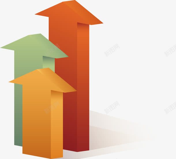 彩色立体箭头png免抠素材_新图网 https://ixintu.com 卡通箭头 向上 向上的箭头 彩色箭头 矢量彩色箭头 矢量箭头 矢量素材 立体箭头 箭头素材