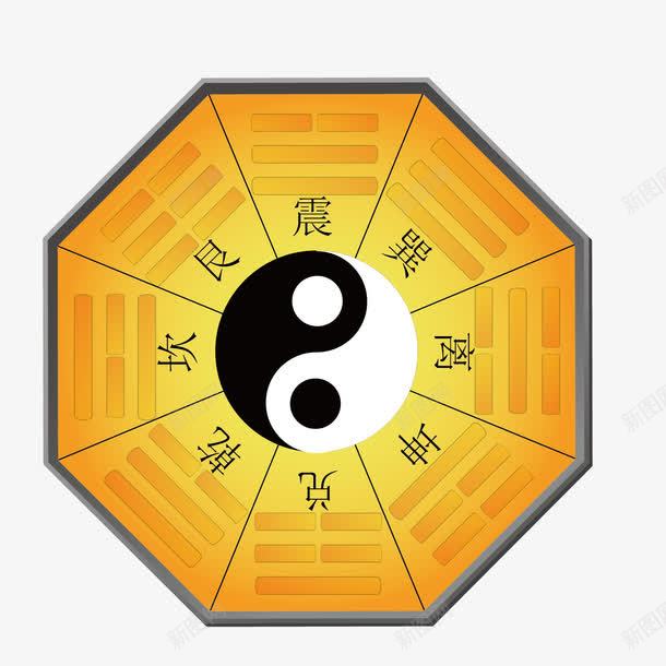 乾坤八卦png免抠素材_新图网 https://ixintu.com 乾坤 传统 八卦 周易 形状