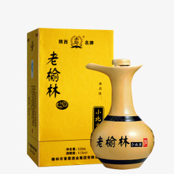老榆林酒41度硬黄盒小北京浓香素材