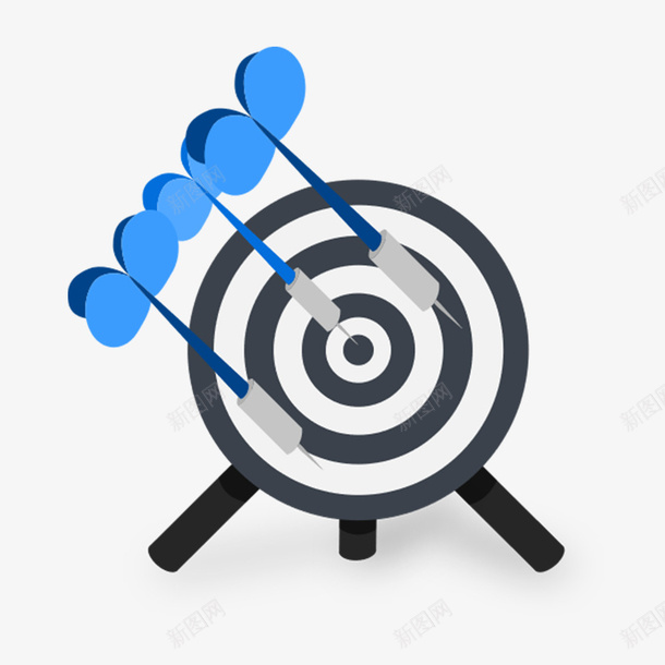 飞镖正中靶心图标png_新图网 https://ixintu.com 图标 瞄准准心 靶心 飞镖