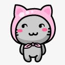 猫灰色的情感Graycaticons图标png_新图网 https://ixintu.com cat emotion gray 情感 灰色的 猫