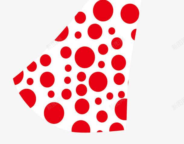红色波点节日礼服png免抠素材_新图网 https://ixintu.com 古尔邦节 宰牲节 矢量png 红色波点 节日礼服 长裙