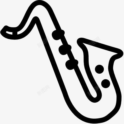 萨克斯风ios7Lineiconspng免抠素材_新图网 https://ixintu.com saxophone 萨克斯风