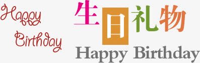 可爱卡哇伊彩色排版创意字体生日png免抠素材_新图网 https://ixintu.com 创意 卡哇伊 可爱 字体 彩色 排版 生日礼物