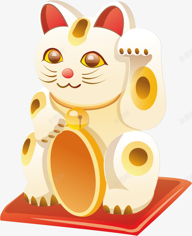 招财猫png免抠素材_新图网 https://ixintu.com 可爱 招财 猫 财富