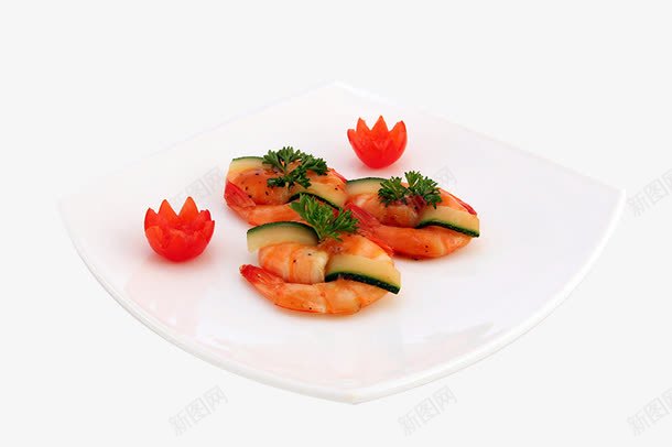 盘子上的虾仁菜肴png免抠素材_新图网 https://ixintu.com 盘子 菜肴 虾仁