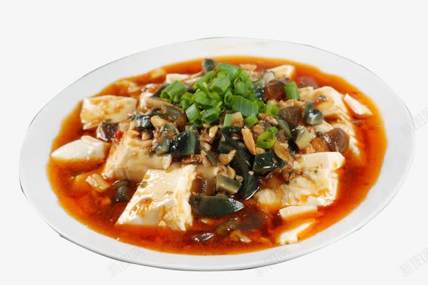 麻婆豆腐png免抠素材_新图网 https://ixintu.com 一盘 免抠 白色豆腐 麻婆豆腐