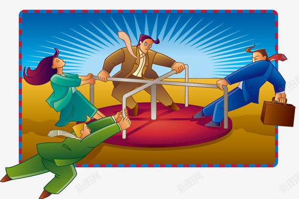 争执的人物png免抠素材_新图网 https://ixintu.com 争执的人物 免费矢量下载 商务人士 插画