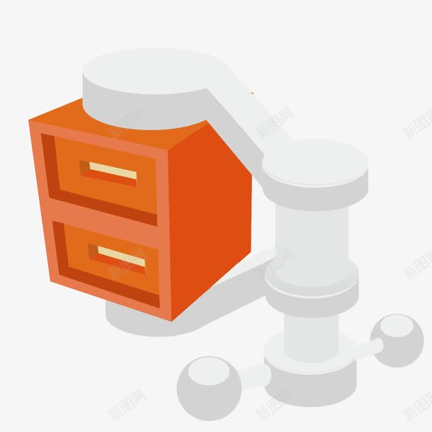 搬货机器png免抠素材_新图网 https://ixintu.com 书柜 拉货 搬货 机器
