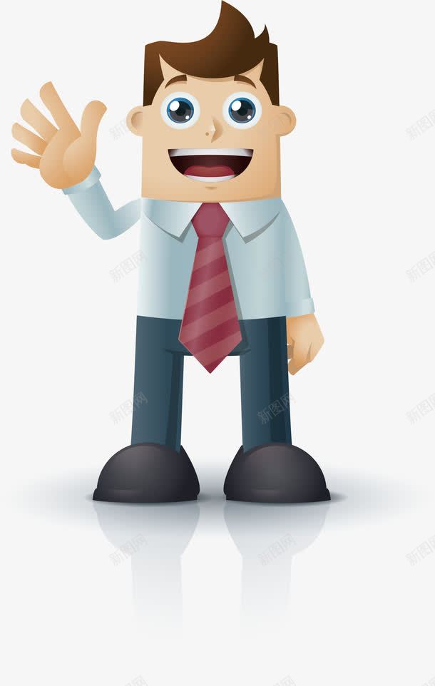 打招呼的人png免抠素材_新图网 https://ixintu.com 卡通 寻找最美的你 感谢最美的你 打招呼 最美的你 送给最美的你