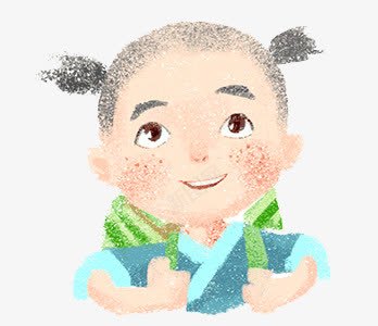 手绘小和尚png免抠素材_新图网 https://ixintu.com 儿童插画 卡通 古代 可爱 小和尚 插画 童话插画 萌